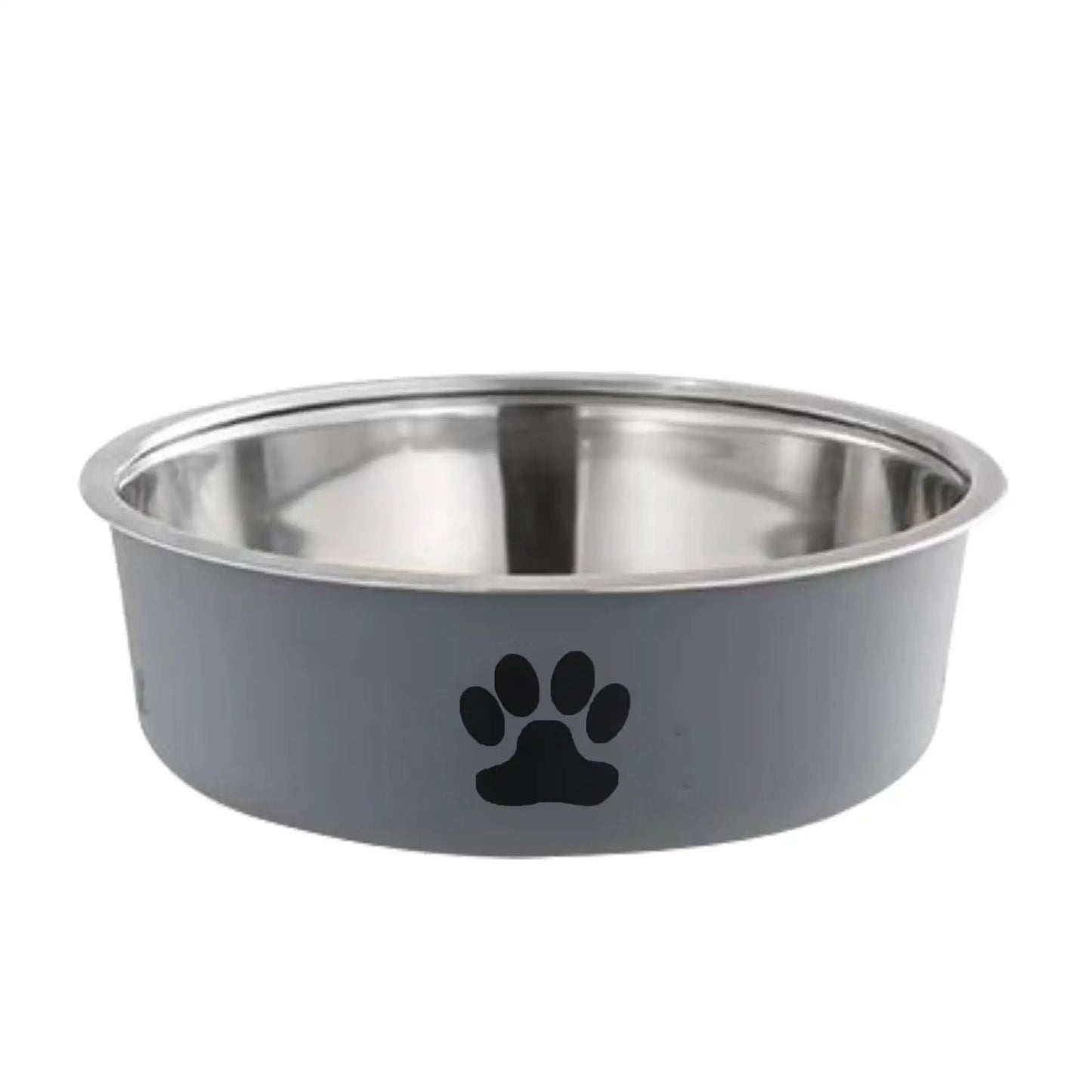 Qbellpet Stainless Steel Dog Bowls Insulated Dog Food Water Bowl No Tip Pet Feeder Bowl No Skid Spill Proof for Medium Large Dog