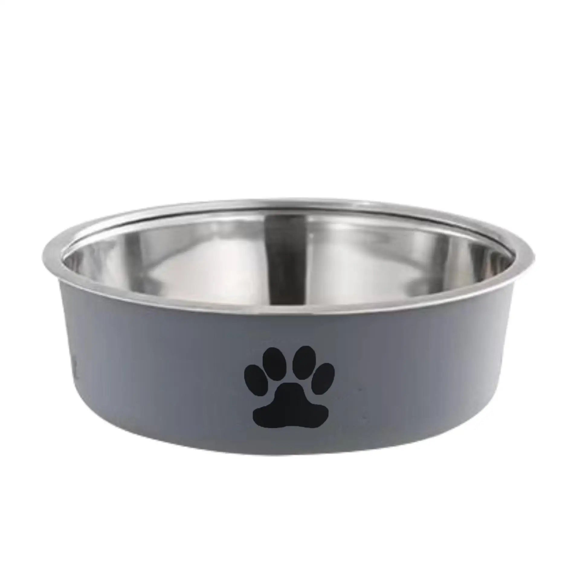Qbellpet Stainless Steel Dog Bowls Insulated Dog Food Water Bowl No Tip Pet Feeder Bowl No Skid Spill Proof for Medium Large Dog